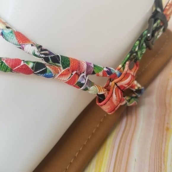 Rampage colorful Fabric Sandals. Size 10 M. - Picture 2 of 12